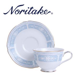 노리다케 레이스우드골드 커피잔 블루