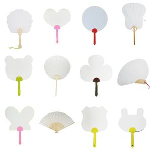 접이식부채 원형  꽃 조개 가면 한지 부채 만들기