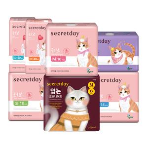 [Best 업그레이드/여름 통기UP]시크릿데이 생리대 러브플러스 중형 16PX6팩 외 전사이즈