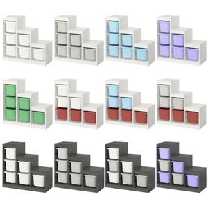 TROFAST 트로파스트 수납장+바구니6개 프레임 계단모양 99x44x95cm/서랍장/정리