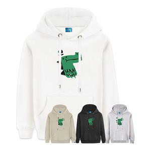 엘라모 기모H 그린맨 후드티 남녀공용 빅사이즈 M~4XL