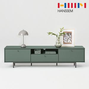 한샘 클린트 모던 거실장 180cm 오픈형 그린