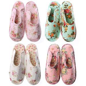 플로랄 면실내화 거실화 슬리퍼 덧신 거실용슬리퍼 실내화 순면 퀼트