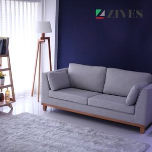 아델라 3인용 패브릭패턴 인조가죽소파