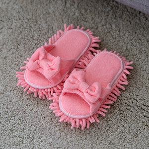 극세사 리본청소슬리퍼 /걸레 거실 슬리퍼 청소실내화