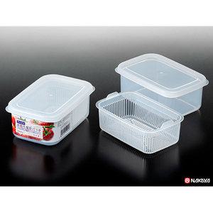 일제 물빠짐 밀폐용기/핸디형 소분용기/전자렌지용 팩/채반 야채두부 보관통