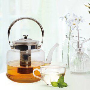 [기타]이탈리아노 커피 앤 티포트 직화 내열 유리 차망 주전자 티주전자 1.5L