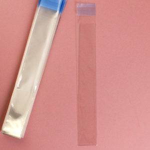 투명접착봉투 4x25+4cm 200장/롱빼빼로/포장/봉투/opp
