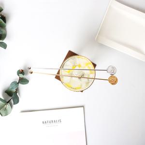 보겐 코인 머들러 골드 실버 롱티스푼 에이드 칵테일 몽블랑 홈카페