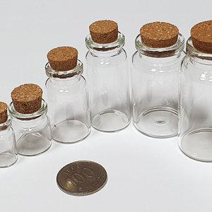 미니유리병 20개/비밀편지 메시지 쪽지 향수 구분보관 휴대케이스 씨앗 데코공예재료