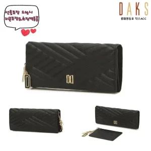 [롯데백화점]닥스 액세서리 [영등포점]*선물포장*[CARLISLE] 블랙 DD 로고 엠보싱 장지갑 DCWA2F212