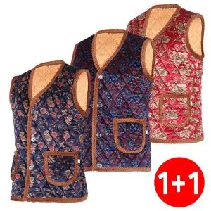 [하프클럽/미루나무]여성 융털 조끼 등산조끼 작업복 작업복조끼 등산복 김