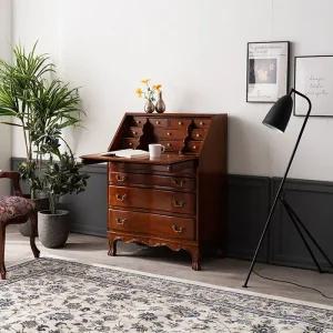 [무료배송] 클래식 엔틱가구 수입 빈티지 엔틱 보노 엔틱 피아노 책상 수납