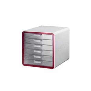 Q SYSMAX 마이룸서류함 6단 258x345x295mm 적색