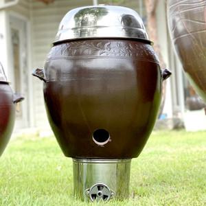 내열 항아리 바베큐 그릴  내열항아리 훈제 삼겹살 구이 훈연기/훈제기 캠핑용(대형)