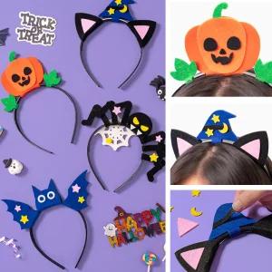 [문구티쳐] 민화샵 할로윈 펠트 머리띠 4종중 택1 파티소품 촬영준비물 분장 귀여운머리띠 파티