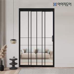 아이지도어 중문 초슬림 베젤 3연동 아파트 빌라 거실 현관중문 안전접합유리 (소망)