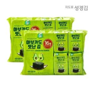 지도표성경김 아보카도 맛난김 4g 16봉+16봉(총32봉)