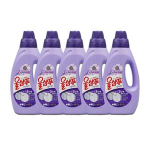 [애경]울샴푸 퍼플라일락 용기 1000ml x 5개