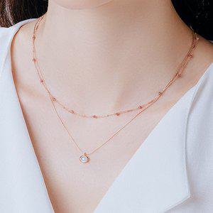 [수앤수][천연석 925실버] 랑데뷰 원석 목걸이 (20NSN016) [5color]