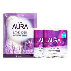 아우라 방향제 자동분사기X 1개 리필 라벤더 2입X 2개