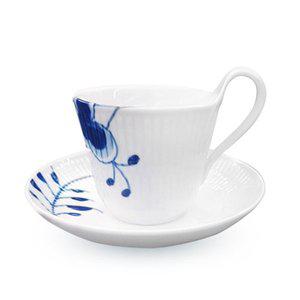 [로얄코펜하겐] 블루 플루티드 메가 하이핸들 커피잔 250ml