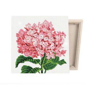 [아트박스]/아이러브페인팅 DIY캔버스형 보석십자수 30x30cm 핑크수국