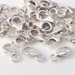 925 순은 붕어 잠금 장식 + O링 목걸이 팔찌 마감 연결 부자재 만들기 재료