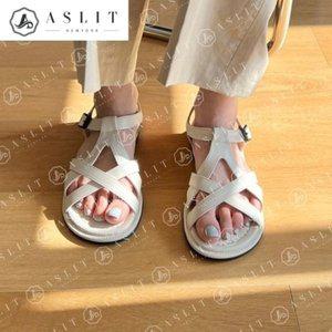 [기타][애슬릿] 여자 여름 엑스 Y 스트랩 발목 버클 샌들 2cm