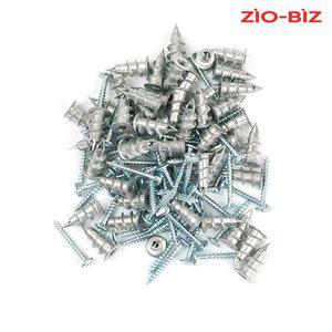 [지오비즈]석고보드 천공 앙카 세트 100EA/스텐 직결피스 철판 스텐판 목재 앙카 나사 못 와샤 칼블럭 ...