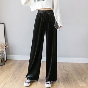 [비비드글램]벨벳 와이드 팬츠 6color 벨루아바지 밴딩슬랙스