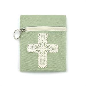 민트 다용도 묵주 주머니 천주교 성물