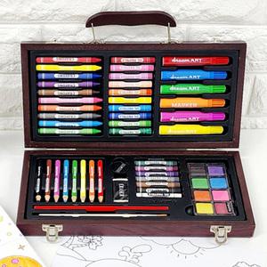 드림아트 미술세트 55종 우드케이스 어린이 미술용품 컬러링 색칠놀이 생일선물