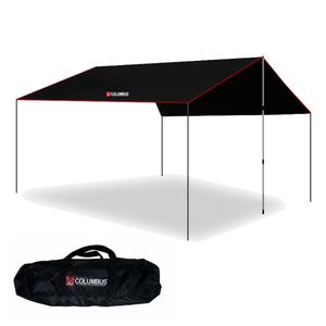 콜럼버스 아웃도어 블랙코팅 타프스크린 그늘막 암막 자외선차단 렉타 타프 5000mm방수