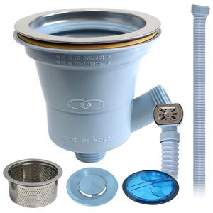 E-2 싱크대 배수구세트 1구 (대) 씽크대 교체세트 부속 배수관