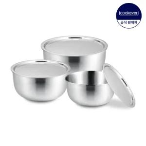 쿡에버 Cook304 스텐 믹싱볼 6종 세트 (18+21+24)