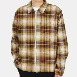 디몬트 22 S/S 스투시 남성 쉐도우 플래드 집업 셔츠 자켓(머스타드) 1110220 MUST