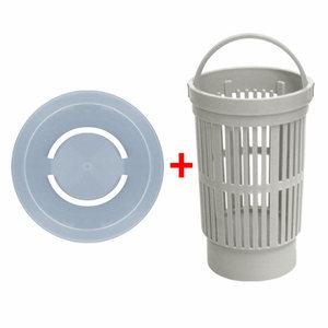 (플라스틱 씽크망 C타입 대형 1개 + 플라스틱 배수구 뚜껑 A타입 소형 1개) 싱크대 배수구 캡 망 거름망