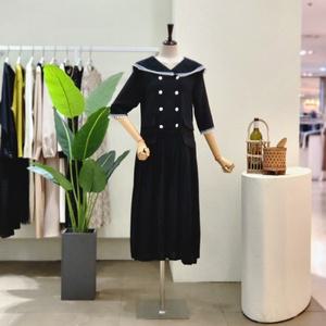 [대구백화점] [4CUS]빅카라 더블 플리츠 롱원피스(23FM3C7OP02093)