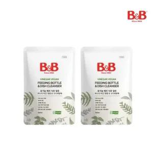[비앤비]비건 유아 젖병&식기 세정제 500ml 리필형 X2개