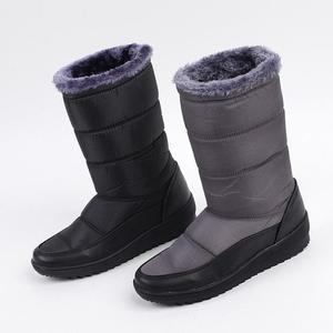 신꼬가] 국산 따뜻한 여자 퍼 패딩 미들 털 부츠
