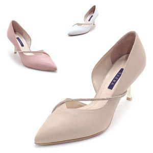 [갤러리아] 세라 여성 소가죽 퍼 포인트 스틸레토힐 S22P007 컬러 3종 7CM