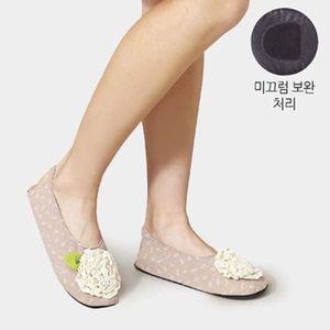 [크로바]수공꽃실내화 거실용 어린이집유치원 교사슬리퍼 방과후 서빙화 거실화 층간소음방지 사계절..