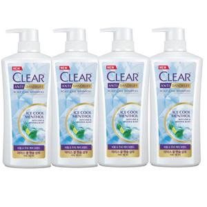 클리어 아이스 쿨 멘솔 샴푸 650ml x 4개 3종 택1 /도브샴푸 비누