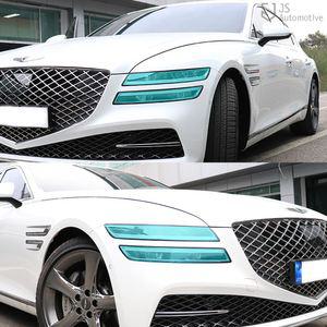 더올뉴 제네시스G80 헤드라이트 랩핑 스티커 PPF 보호