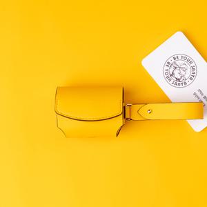 비유어산타 포켓 밀라노 에어팟 프로 프로2 2세대 3세대 스트랩 일체형 이태리 가죽 케이스