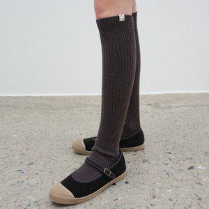 [벤시몽][23FW] KNIT OVER KNEE SOCKS - CHARCOAL