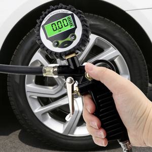 자동차 타이어 공기주입기 디지털 휴대용 공기압 체크