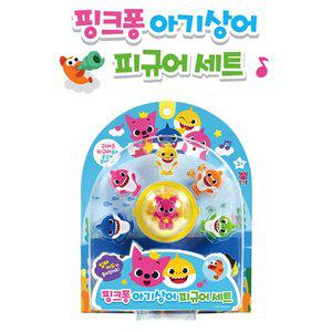 [기타]핑크퐁 아기상어 피규어 세트 6종 할아버지 할머니 아빠 엄마 상어 가족 인형 장식 선물