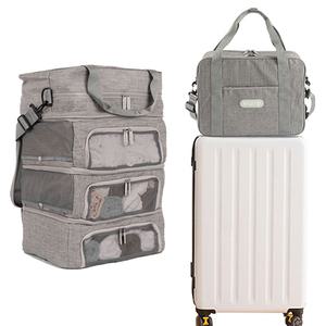캐리어 결합백 보조가방 멀티 보스턴백, 그레이